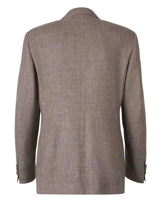 Canali Brown Three-Piece Suit for men