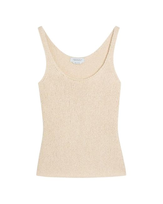 Gabriela Hearst Natural Galena Chunky-Knit Scoop-Neck Top