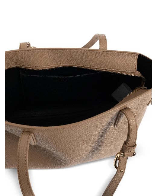 Furla Natural Medium Ava Leather Tote Bag