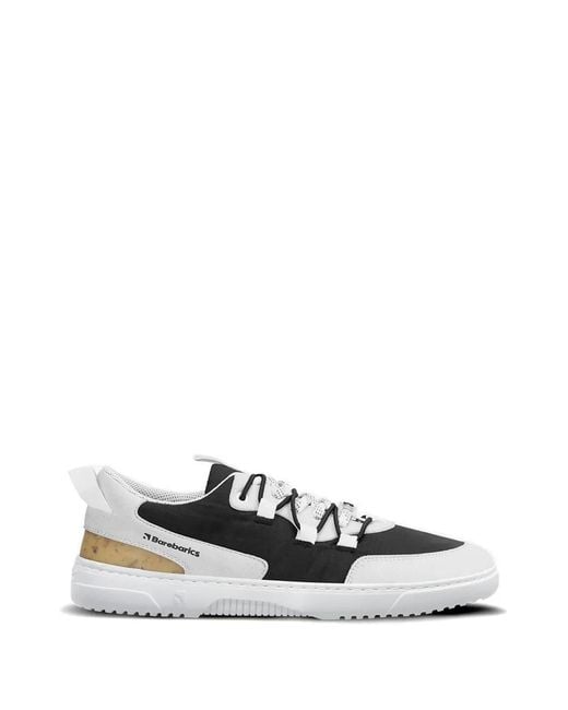 Barebarics White Panelled Sneakers