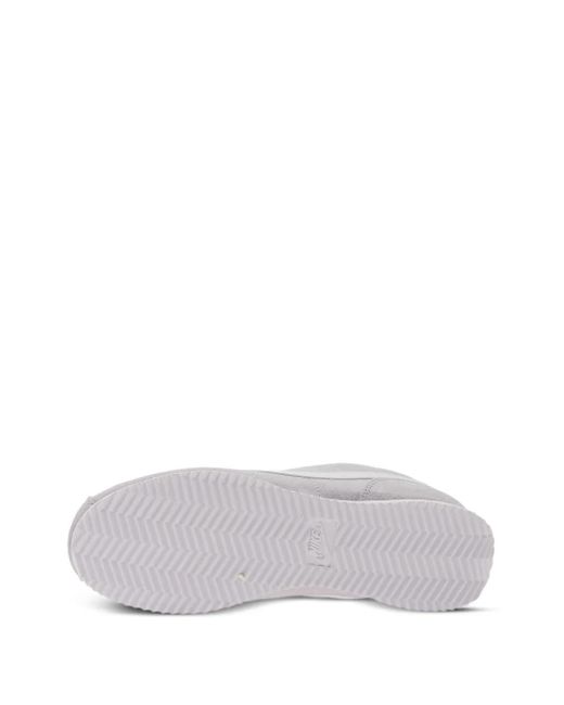 Nike White Cortez Suede Sneakers