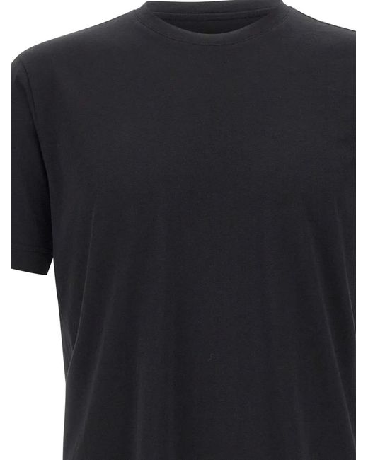 Diktat Black Supima Crewneck Cotton T-Shirt for men