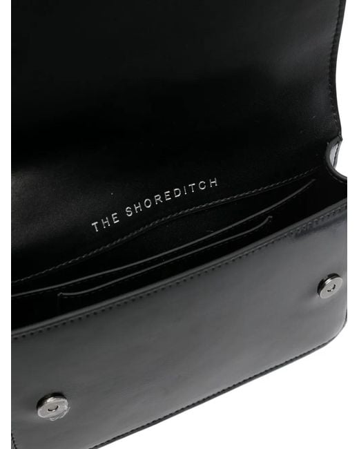 Kurt Geiger Black Bow-Embellished Patent-Leather Cross Body Bag