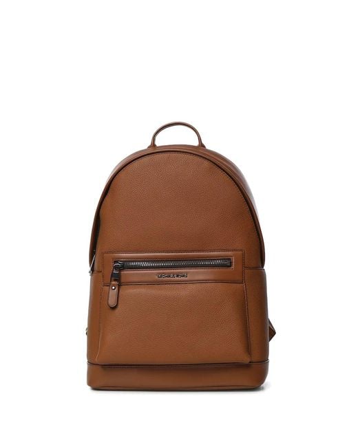Michael Kors Brown Jet Set Pebbled-Leather Backpack for men