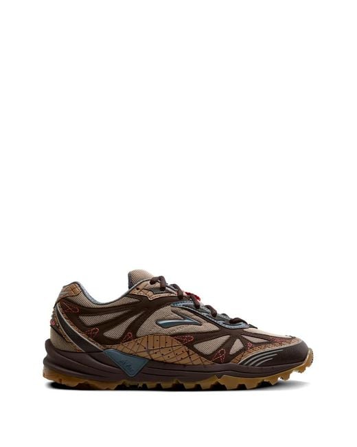 Brooks Brown Staple X Cascadia 1 Low-Top Sneakers for men
