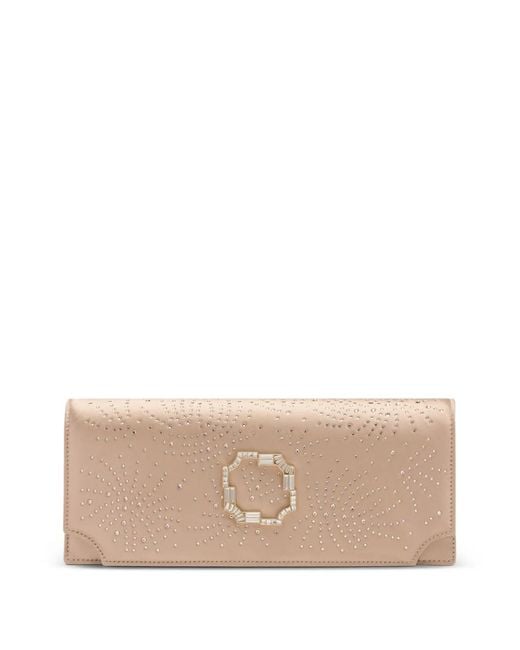 Malone Souliers Natural Crystal-Embellished Vivien Clutch