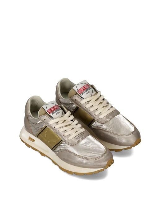Philippe Model Natural Metallic Panel Sneakers