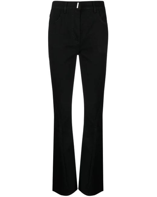 Givenchy Black High-Waisted Flared Jeans