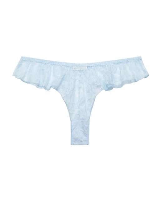 Fleur du Mal Blue Jasmin Thong