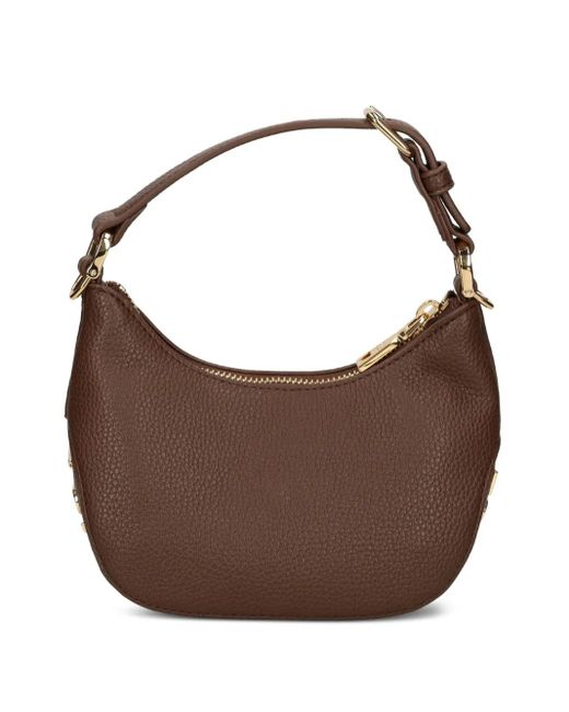 Love Moschino Brown Logo-Detail Shoulder Bag