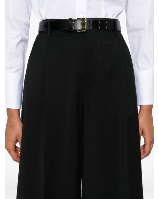 Berwich Black Shorts mit Bundfalten