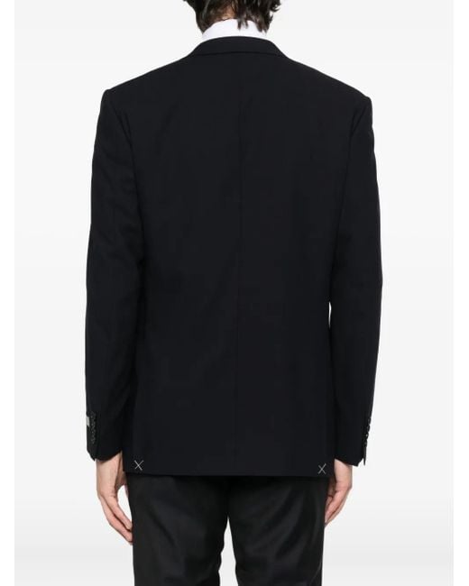 Chaqueta Con Dos Botones Canali de hombre de color Black