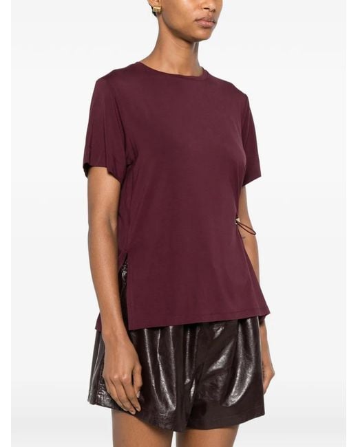 Clips Purple Drawstring Sweater