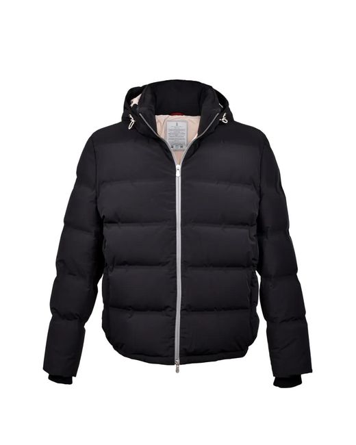 Brunello Cucinelli Blue Quilted Down Jacket for men