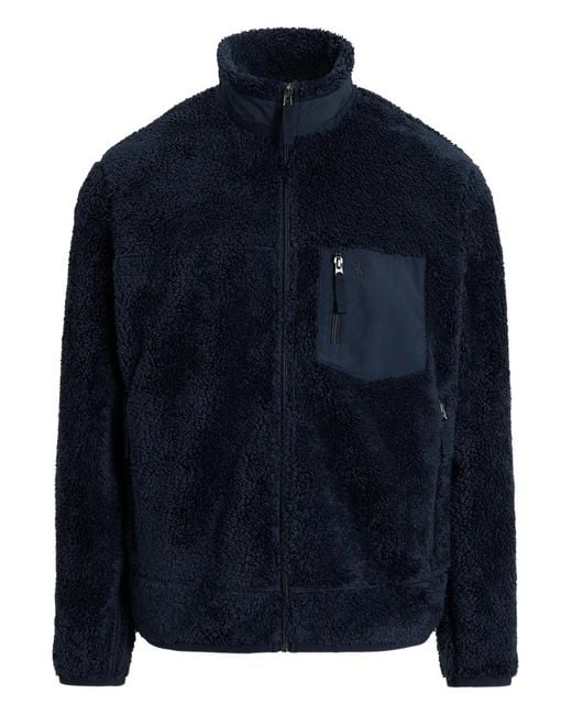 Polo Ralph Lauren Blue Logo-Embroidered Lightweight Jacket for men