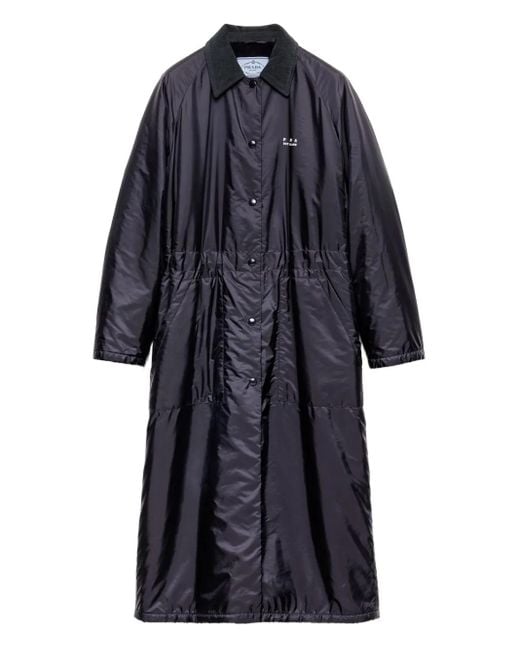 Prada Jas Met Opgestikte Zak En Raglan Mouwen in het Blue
