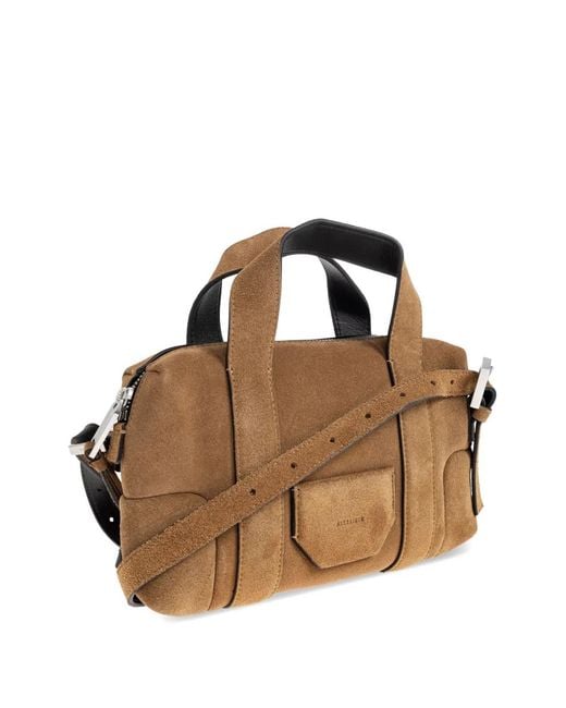 Sac Cabas En Cuir À Boucle AllSaints en coloris Brown