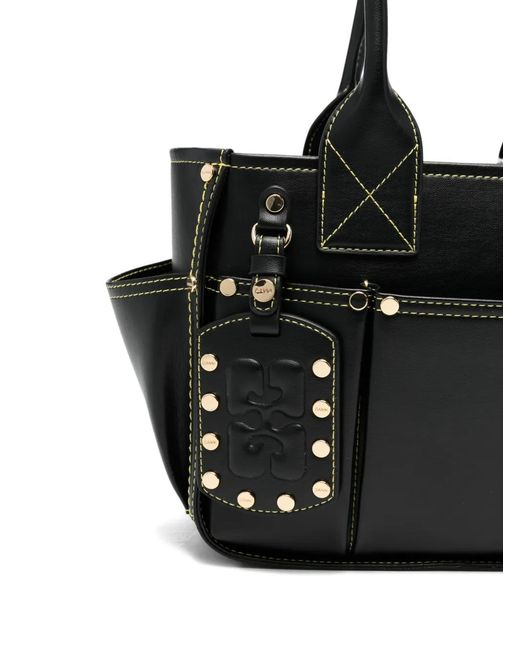 Ganni Black Posy Shoulder Bag