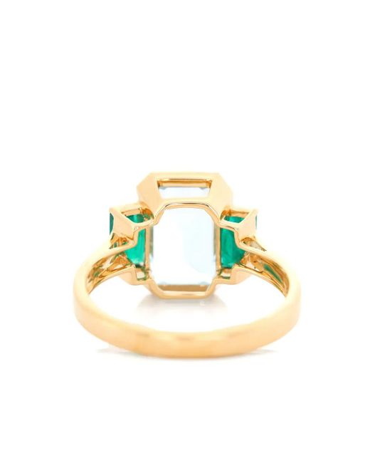 Yi Collection Blue 18K Aquamarine And Emerald Ring