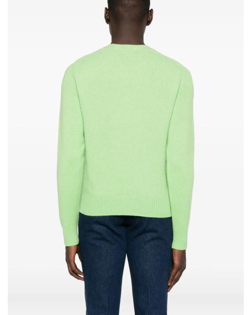 Tom Ford Trui Met Ronde Hals En Raglan Mouwen in het Green voor heren