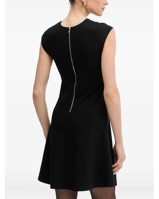 Robe Mi-Longue À Col V Boss en coloris Black