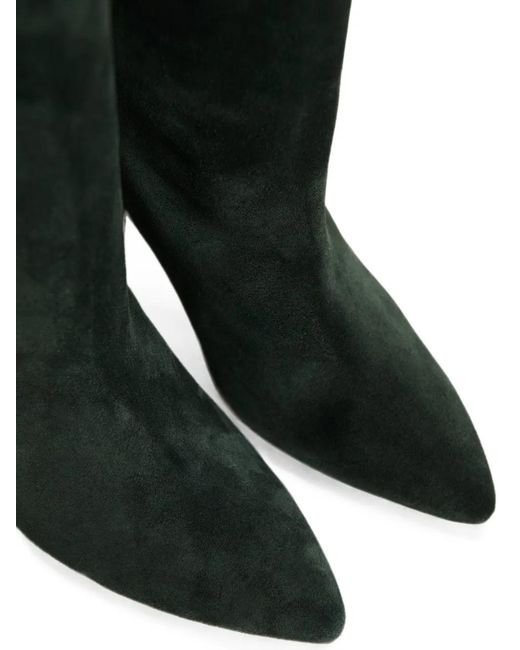 Essentiel Antwerp Black Pointed-Toe Slouched Knee-High Boots