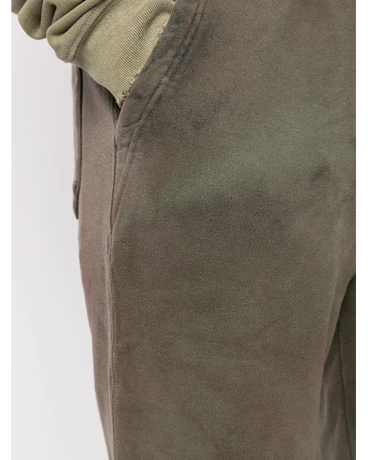 John Elliott Green Tie-Dye Print Track Pants for men