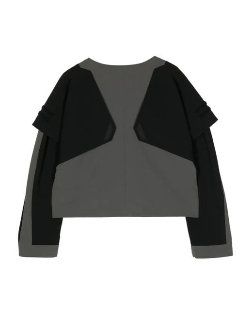 Fumito Ganryu Black Ventilation Shoulder Jacket for men