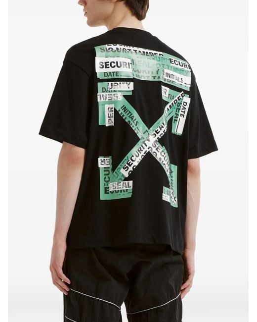 Off-White c/o Virgil Abloh Black T-Shirt Arrows À Logo Imprimé for men
