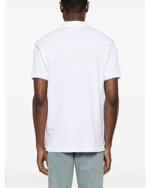 Moschino Poloshirt mit Logo-Print in White für Herren