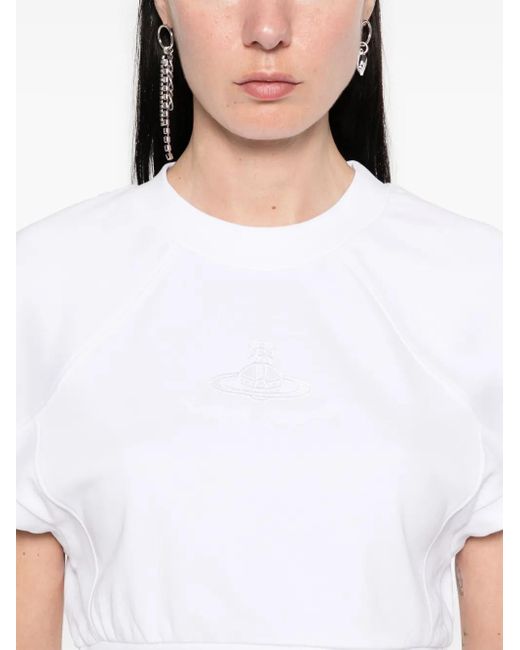Vivienne Westwood レディース ホワイト クロップド Tシャツの通販はau