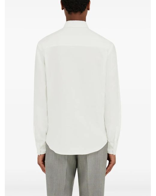 メンズ Ferragamo ロングスリーブ シャツ White