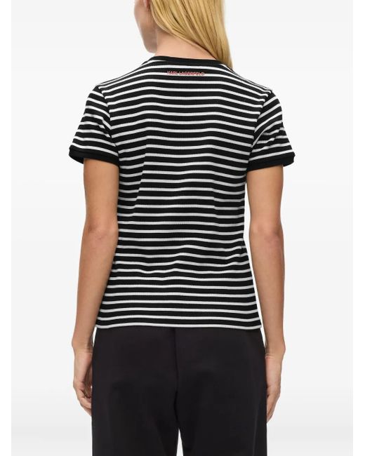 Karl Lagerfeld Black Striped T-Shirt
