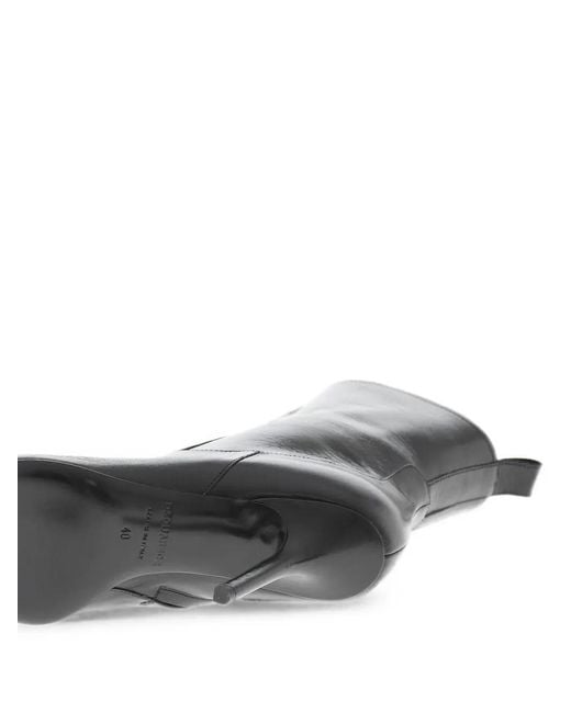 DSquared² Black Gothic Logo-Plaque Ankle Boots