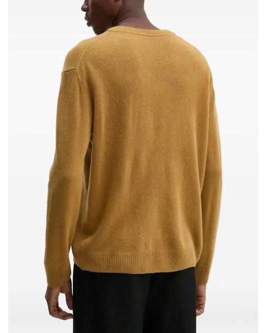 A.P.C. Brown V-Neck Sweater