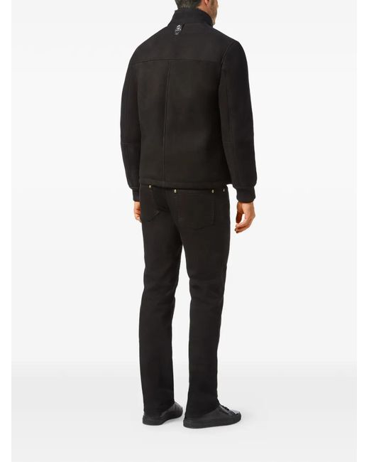 Billionaire Black Shearling Jacket for men