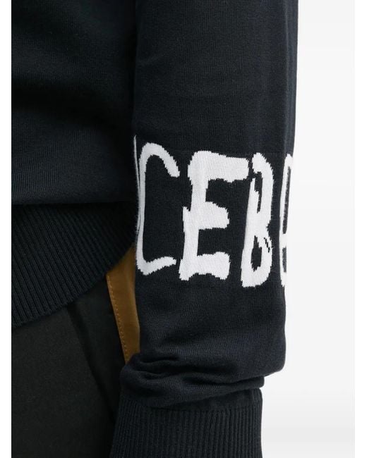 メンズ Iceberg エンブロイダリーセーター Black