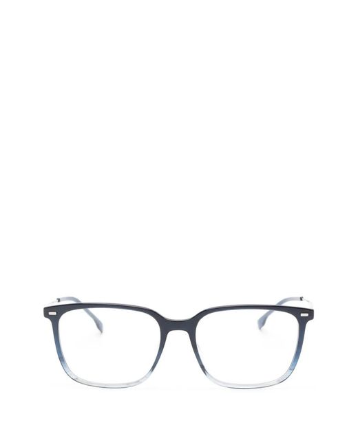 Boss Brille Mit Eckigem Gestell in Blue für Herren