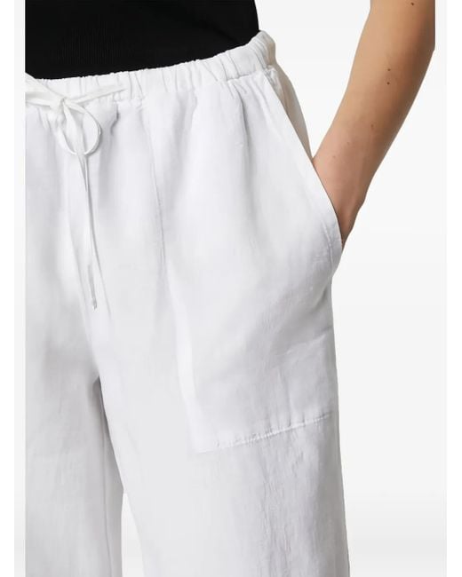 Marc O' Polo White Drawstring Trousers