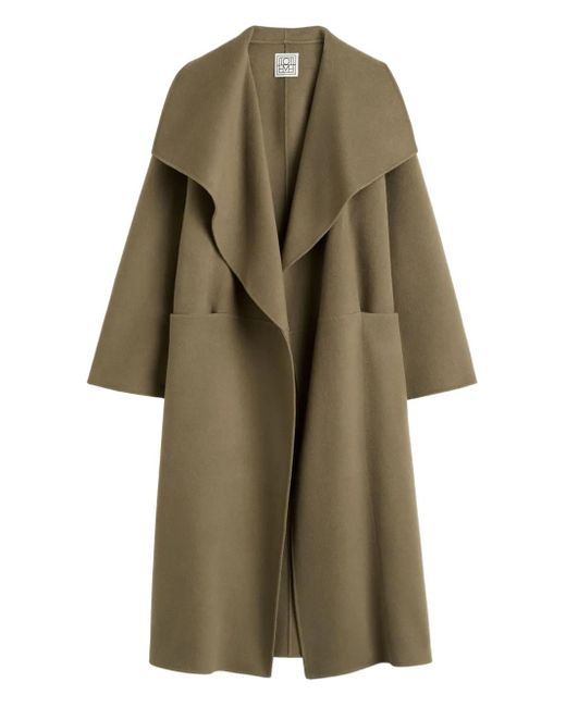 Totême Green Long-Sleeved Coat