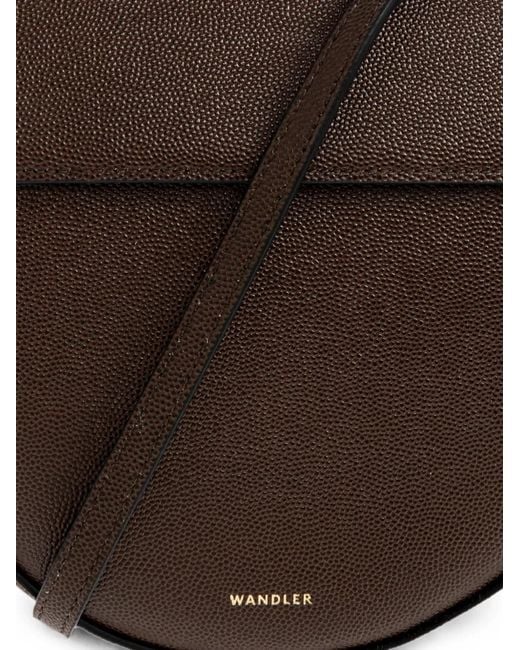 Wandler Brown Mini Hortensia Leather Tote Bag