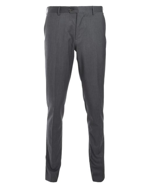 Lardini Gray Tailored Wool Trousers for men