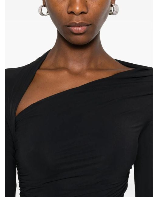 Amazuìn Black Asymmetrisches Kleid