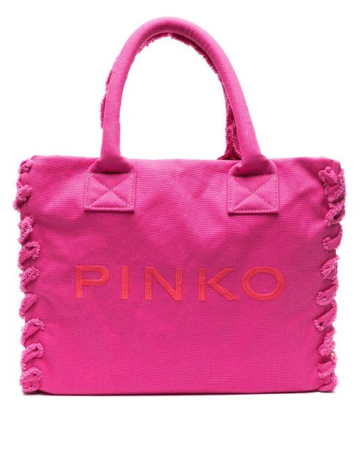 Pinko ロゴ ビーチバッグ Pink