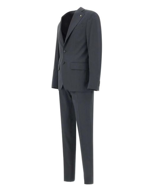 Corneliani Black Wool Suit for men