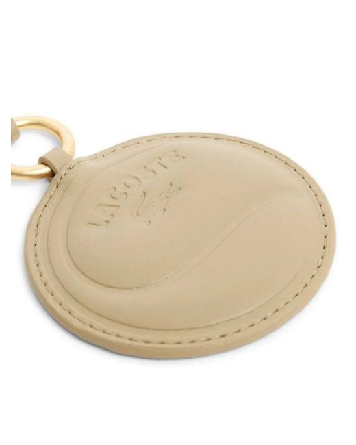 Lacoste Metallic Charm-Detail Keyring