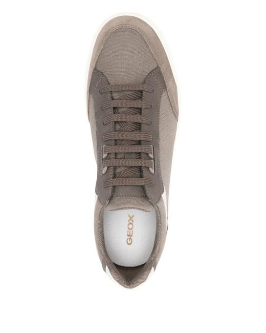 Geox White Baltmoore Lace-Up Sneakers for men