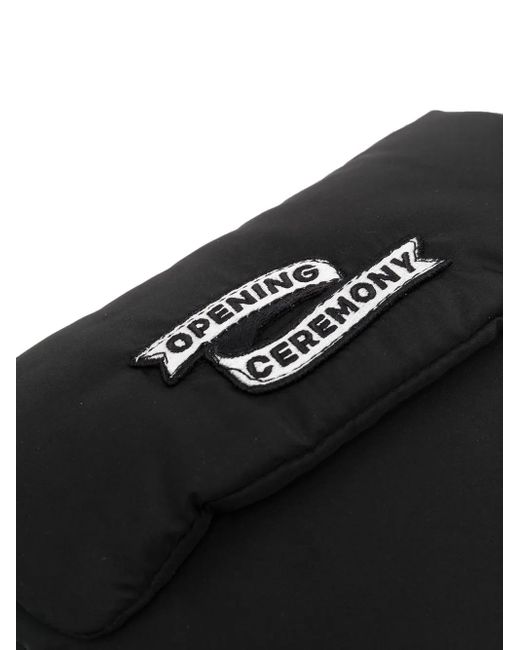 Opening Ceremony Black Flag Logo-Patch Camera Bag for men
