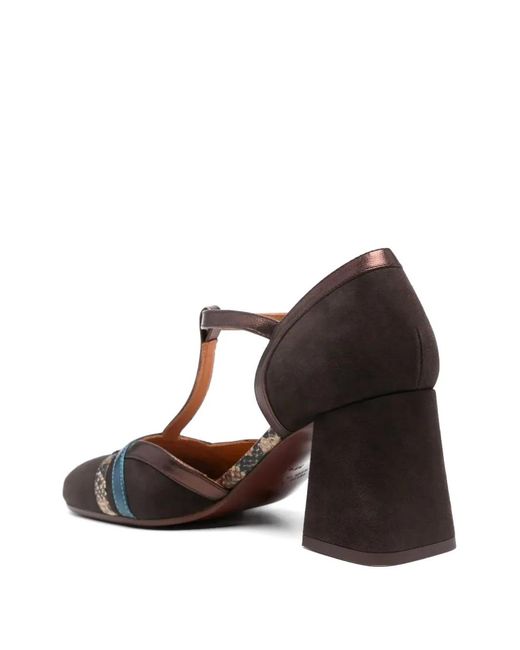 Chie Mihara Brown Syata T-Bar Pumps