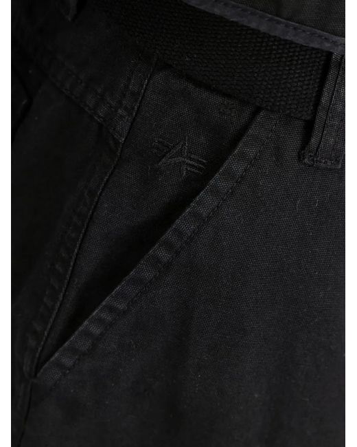 Alpha Industries Black Pockets Shorts for men